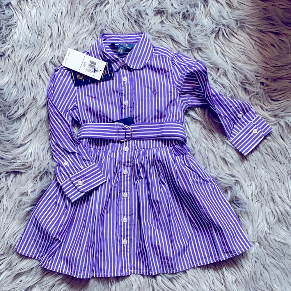 POLO Toddler Dress with Stripes